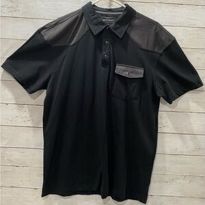 NWT Outlander Craft & Flow Men's Western Black Polo Snap Cowboy Shirt Size Large